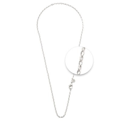 Nikki Lissoni Silver-Plated 3X2mm X 45cm 18in For Charms Not Compatible with Pendants N1015S45, MPN…