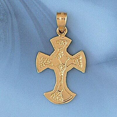 Dazzlers Jewelry Cross Pendant Necklace Charm Bracelet in Yellow, White or Rose Gold 8050, MPN: DZ-…