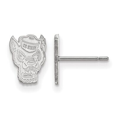 North Carolina State University x-Small Post Earring 14k White Gold 4W050NCS, MPN: 4W050NCS, 886774…