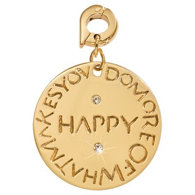 Nikki Lissoni Do More of What Makes You Happy Charm Gold-Plated 25mm D1061GL, MPN: D1061GL, 8718819…