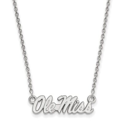 University of Mi10kwisippi Small Pendant with Chain Necklace 10k White Gold 1W054UMS-18, MPN: 1W054…