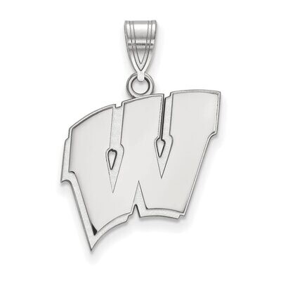 University of Wisconsin Large Pendant 14k White Gold 4W004UWI, MPN: 4W004UWI, 886774831725
