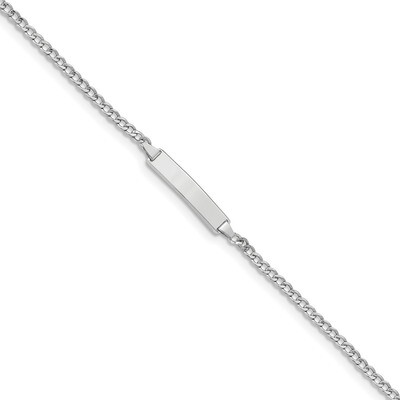 7 Inch Polished ID with Semi-Solid Cuban Bracelet 14k white Gold DCID132W-7, MPN: DCID132W-7, 88395…