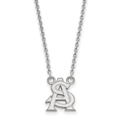 Arizona State University Small Pendant with Necklace Sterling Silver SS032AZS-18, MPN: SS032AZS-18,…