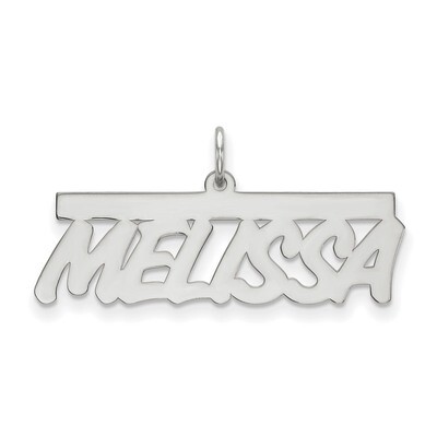 0.013 Gauge Polished Nameplate 10k White Gold 10XNA78W, MPN: 10XNA78W, 883957587011