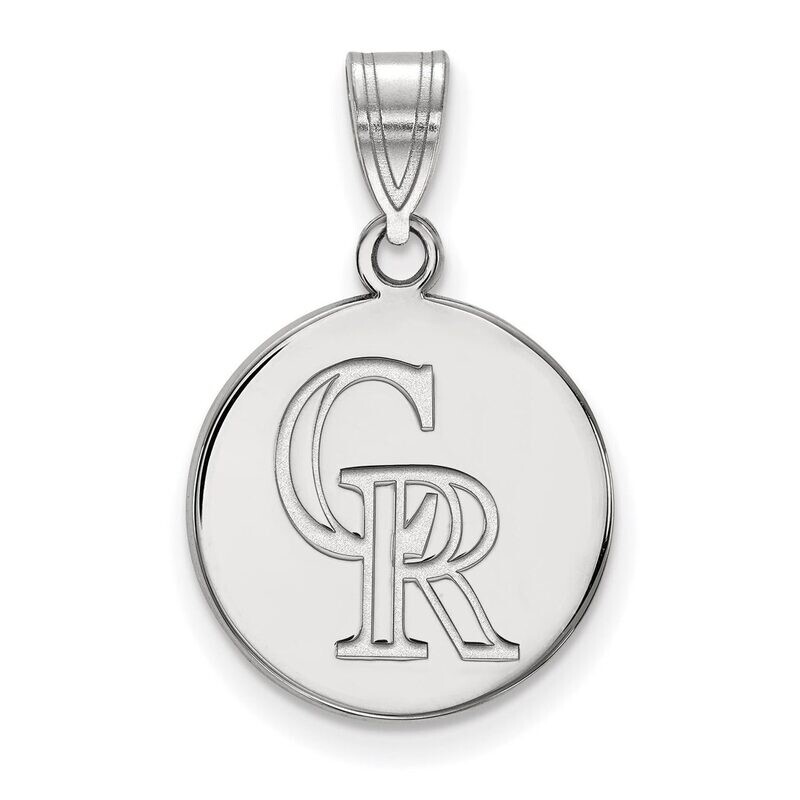 Colorado Rockies Medium Disc Pendant Sterling Silver SS017ROK, MPN: SS017ROK, 886774628202