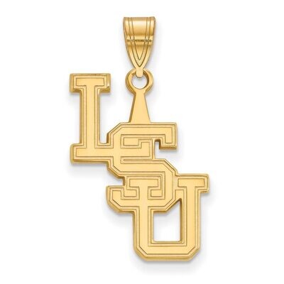 Louisiana State University Large Pendant Gold-plated Silver GP080LSU, MPN: GP080LSU, 886774955605