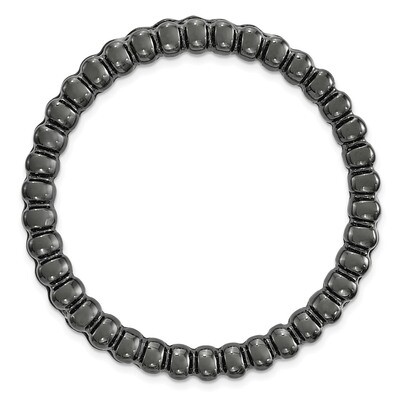 Large Chain Slide Sterling Silver Black-plated QSK1769, MPN: QSK1769, 191101551512