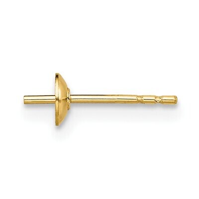 6.0 - 7.0mm Pearl Stud Earring Setting Gold Filled GF3023, MPN: GF3023,
