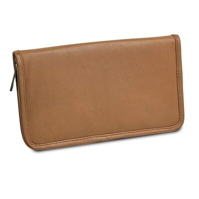 Tan Leather Zip Around Jewelry Wallet GM17756, MPN: GM17756, 191101877902