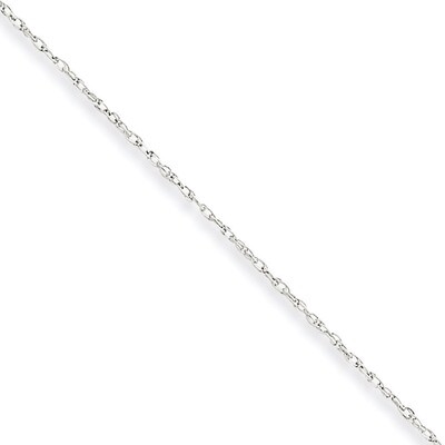 0.8mm Lite-Baby Rope Chain 24 Inch 10k White Gold 10WPE3-24, MPN: 10WPE3-24, 886774994468