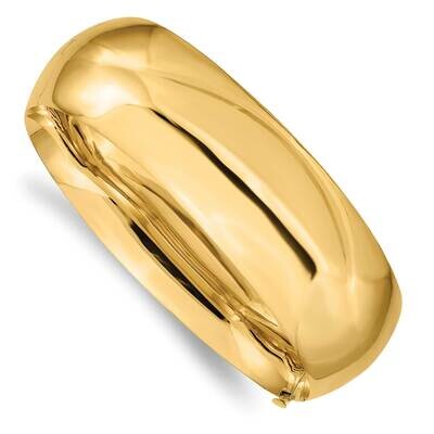 13 16 Oversize High Polished Hinged Bangle Bracelet 14k Gold HP13/16O, MPN: HP13/16O, 886774097381