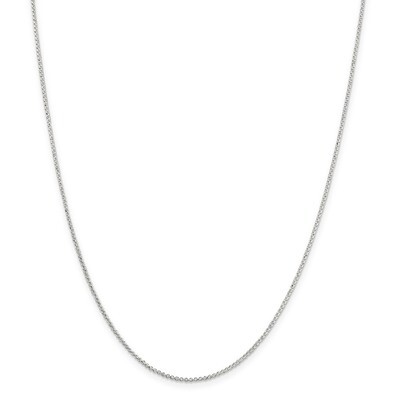 24 Inch 1.4 mm Polished Rolo Chain Sterling Silver QPE71-24, MPN: QPE71-24, 886774408590
