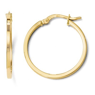 Leslie&#39;s Polished Hoop Earrings - 14k Gold HB-LE591, MPN: LE591, 883957022154