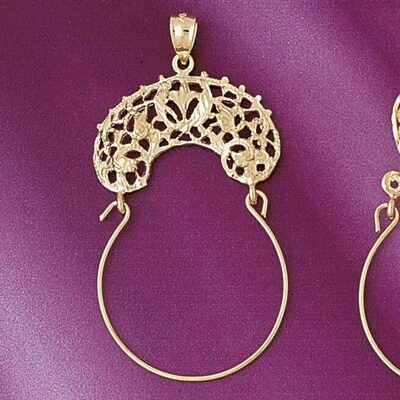 Dazzlers Jewelry Holder Pendant Necklace Charm Bracelet in Yellow, White or Rose Gold 4273, MPN: DZ…