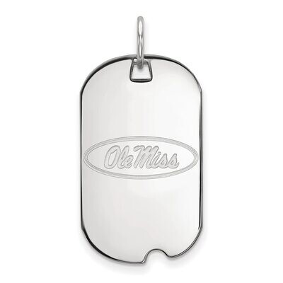 University of Missisippi Small Dog Tag Sterling Silver SS027UMS, MPN: SS027UMS, 886774711928
