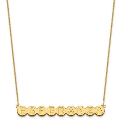 9 Letter Bubble Necklace 14k Gold XNA1317Y, MPN: XNA1317Y,