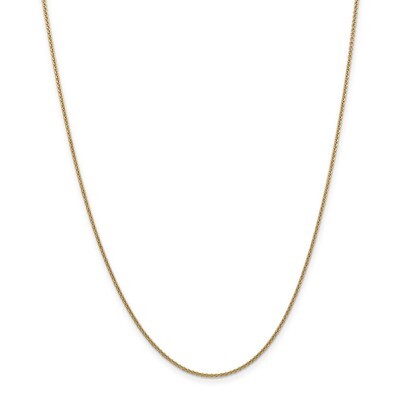 Leslie&#39;s 1.4 mm Round Cable Chain 24 Inch 14k Gold HB-7165-24, MPN: 7165-24, 191101550225