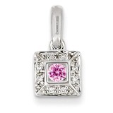 1 Birthstone Family Jewelry Diamond Semi-Set Pendant 14k White Gold XMPW46/1, MPN: XMPW46/1, 883957…