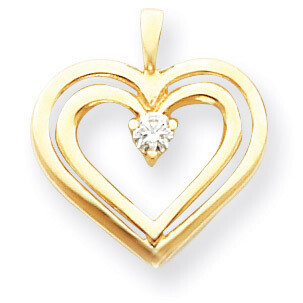 Heart Pendant Mounting 14k Gold XH72, MPN: XH72, 883957997636