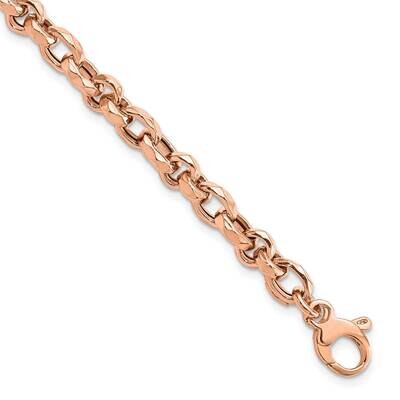 Polished Fancy Link Bracelet 14k Rose Gold SF2855-7.5, MPN: SF2855-7.5, 883957810089