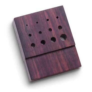 Rosewood Block with Twelve Holes From 1.2mm to 6.5mm for Wire JT5584, MPN: JT5584, 654207148401