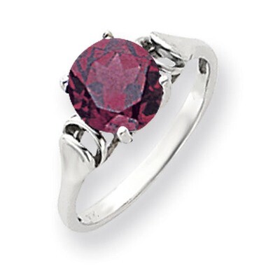 8mm Rhodolite Garnet Ring 14k white Gold Y4723RG, MPN: Y4723RG, 883957607269