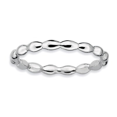 Rice Ring - Sterling Silver Rhodium-plated QSK215, MPN: QSK215, 883957137957