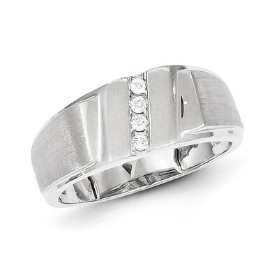 Men&#39;s Ring Sterling Silver Rhodium-plated Diamond QR5001, MPN: QR5001, 883957366777