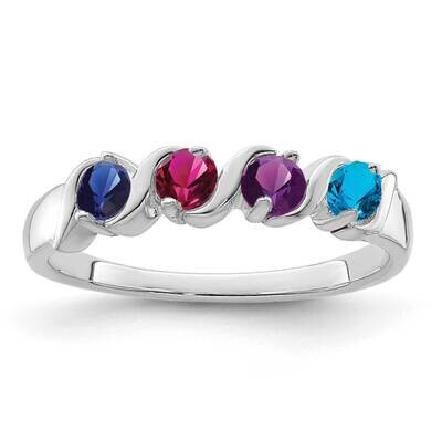 Genuine 4 Stone Mother&#39;s Ring 14k White Gold XMR11/4WGY, MPN: XMR11_4W, 883957151441