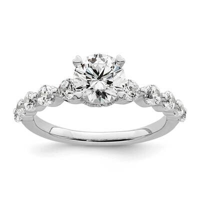 Si1/Si2, G H I, Semi-Mount Engagement Ring 14k White Gold Lab Grown Diamond RM8673E-100-7WLG, MPN: …