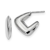 Post Earrings Sterling Silver Rhodium-plated QE13575, MPN: QE13575, 191101856747