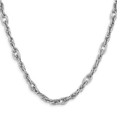 Leslie&#39;s Polished Link Necklace 14k White Gold HB-LF1396-17.75, MPN: LF1396-17.75, 191101739033