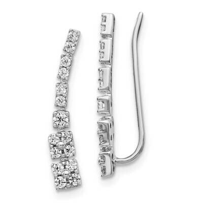Earrings 14k White Gold Diamond EM4155-050-WA, MPN: EM4155-050-WA, 883957375601