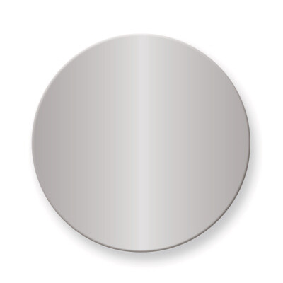 1 1/2 x 1 1/2 Round Polished Aluminum Plates-Sets of 6  GM3725-PA, MPN: GM3725-PA,
