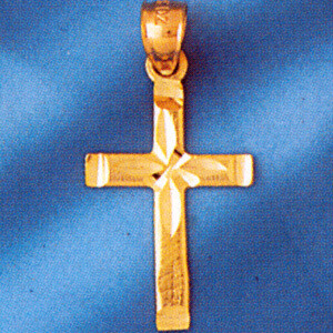 Dazzlers Jewelry Cross Pendant Necklace Charm Bracelet in Yellow, White or Rose Gold 8325, MPN: DZ-…
