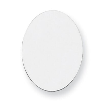 Oval Stamping Sterling Silver Rhodium-plated SS1086, MPN: SS1086,