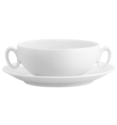 Vista Alegre Broadway White Consomme Cup &amp; Saucer, MPN: 21085924, 5601266665610