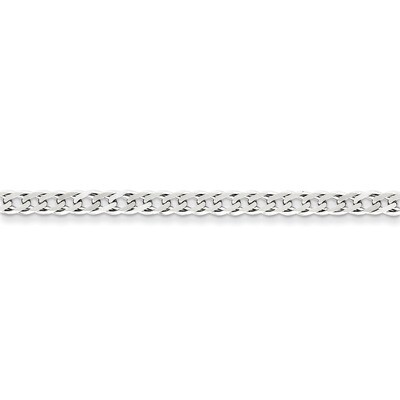 18 Inch 4.25mm Double 6 Side Diamond Cut Flat Link Chain Sterling Silver QFC152-18, MPN: QFC152-18,…