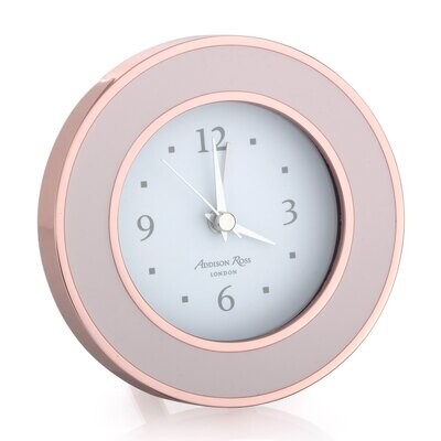 Addison Ross Rose Gold &amp; Pink Silent Alarm Clock 4 x 4 Inche-Gold Plating FR5552, MPN: FR5552, UPC/…