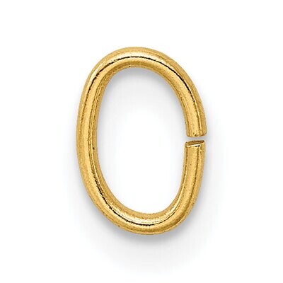 20 Gauge 6.6 x 4.8mm Oval Jump Ring Setting 14k Yellow Gold YG2878, MPN: YG2878,