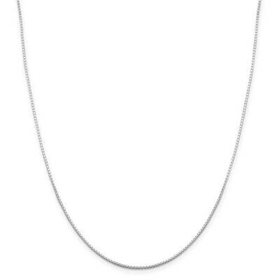 1mm Mirror Box Chain 22 Inch Sterling Silver QPE23-22, MPN: QPE23-22,