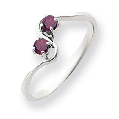 3mm Rhodolite Garnet Ring 14k white Gold Y4717RG, MPN: Y4717RG, 883957601311