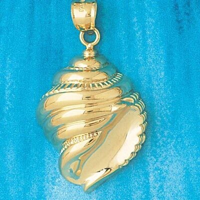 Dazzlers Jewelry Seashell Pendant Necklace Charm Bracelet in Yellow, White or Rose Gold 322, MPN: D…