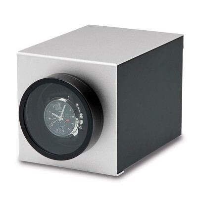 Rotations Silver Wooden &amp; Aluminum 1-Watch Winder GM13125, MPN: GM13125, 191101857713
