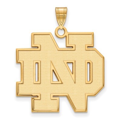University of Notre Dame x-Large Pendant Gold-plated Sterling Silver GP005UND, MPN: GP005UND, 19110…