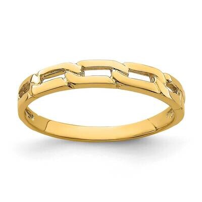 Five Chain Link Band Ring 14k Gold K4591, MPN: K4591, 637218050468