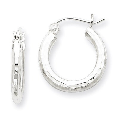 2.25 Hoop Earrings Sterling Silver Rhodium-plated QE4472, MPN: QE4472, 883957930916
