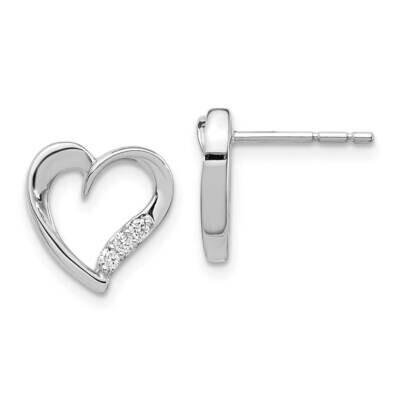 Earrings 14k White Gold Diamond EM5523-010-WA, MPN: EM5523-010-WA, 883957273457
