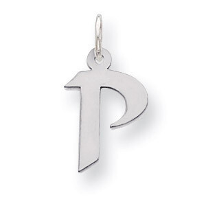 Artisan Block Initial P Charm Sterling Silver QC5087P, MPN: QC5087P, 191101533518